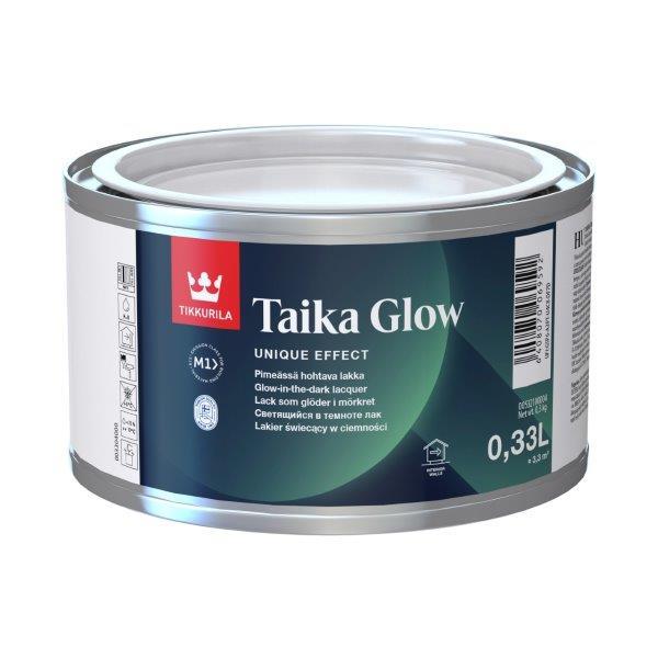 Tamsoje šviečiantis lakas TIKKURILA TAIKA GLOW, 0,33 l