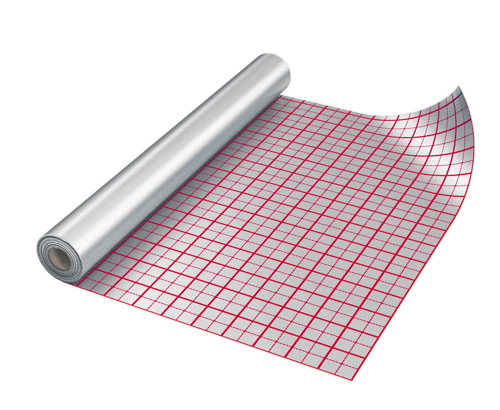 Plėvelė šildomoms grindims EUROVENT ALUFLOOR, 110 g/m2, 1,0 x 50 m