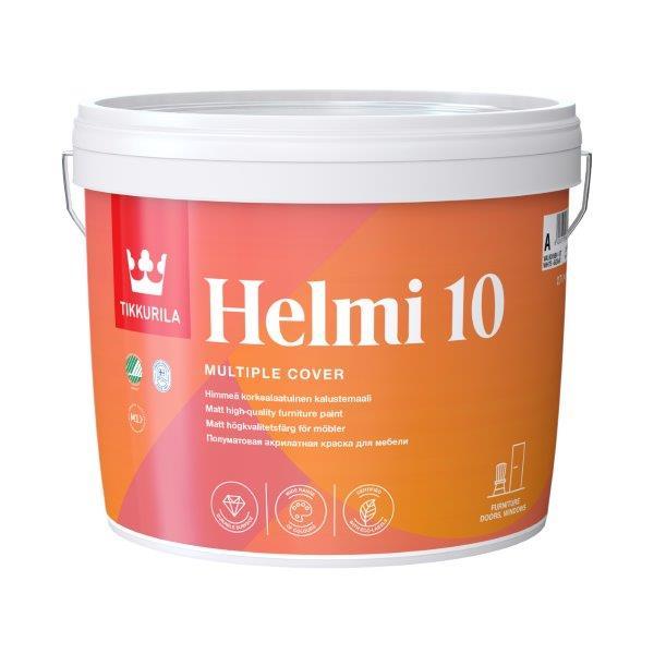 Baldų dažai TIKKURILA HELMI 10, matiniai, baltos sp., 2,7 l