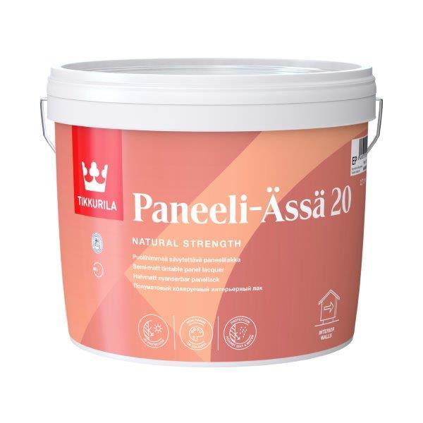 Vidaus darbų lakas TIKKURILA PANEELI-ASSA 20, pusiau matinis, EP bazė, 2,7 l