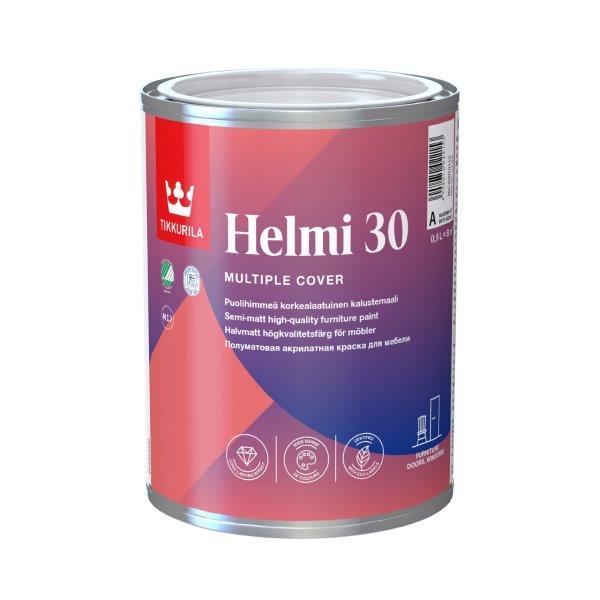 Baldų dažai TIKKURILA HELMI 30, pusiau matiniai, 0,9 l