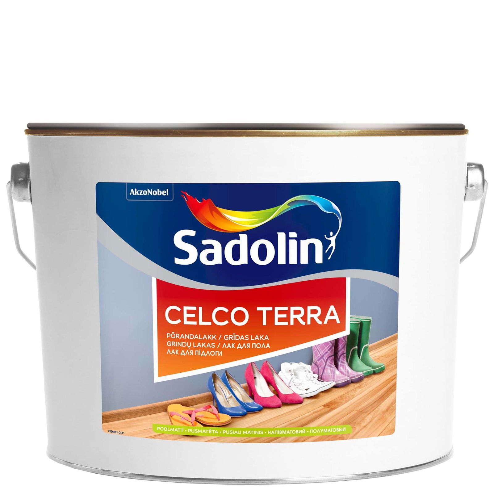 Medinių grindų lakas SADOLIN CELCO TERRA 20, pusiau matinis, 10 l