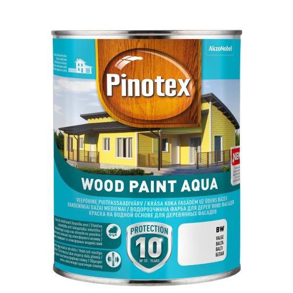 Medinių fasadų dažai PINOTEX WOOD PAINT AQUA, BC bazė, 0,93 l