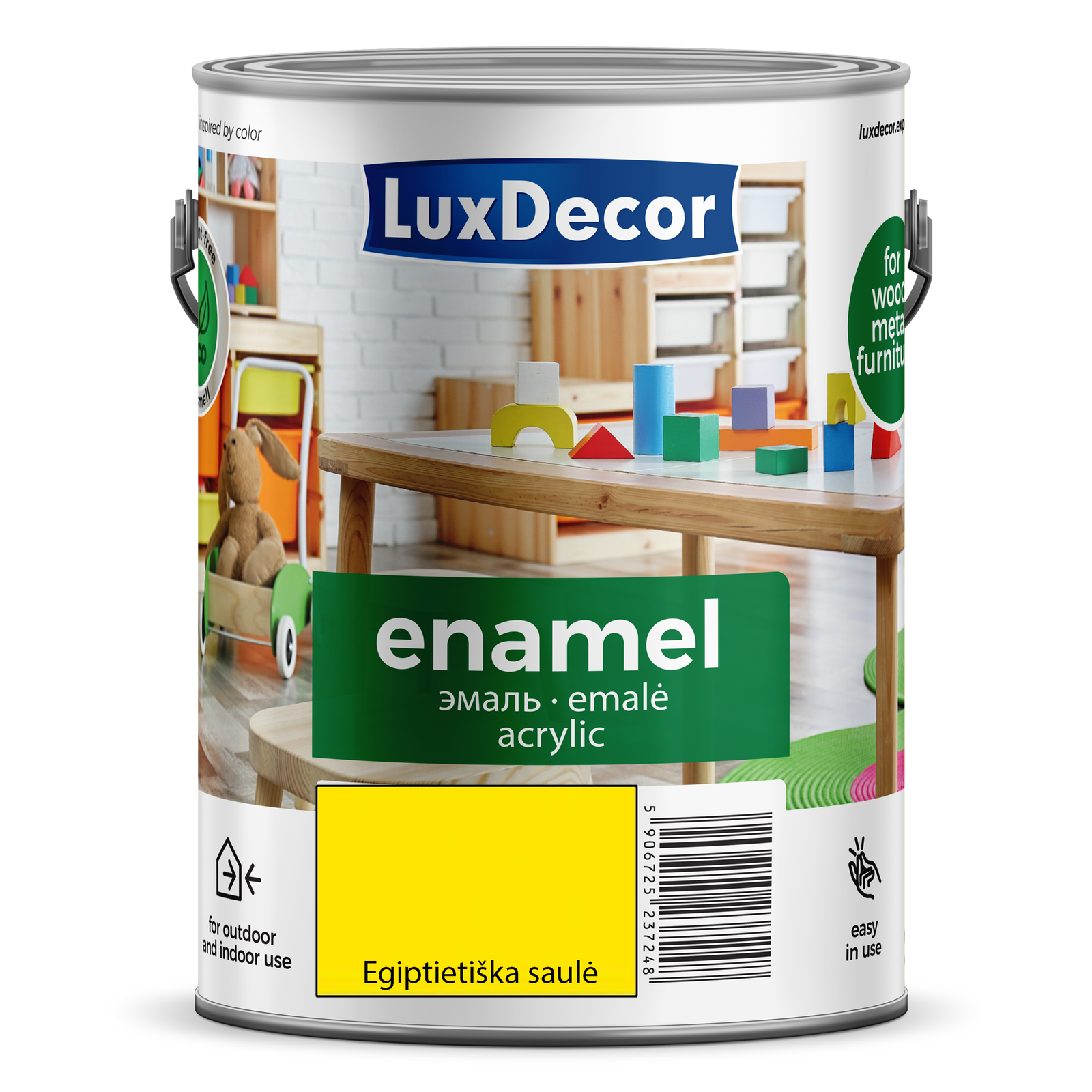 Emaliniai dažai LUXDECOR, blizgus,egipto saulės sp., 2,2 l