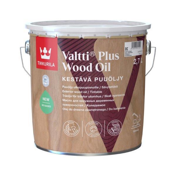 Aliejus terasoms ir lauko baldams TIKKURILA VALTTI PLUS WOOD OIL, 2,7 l