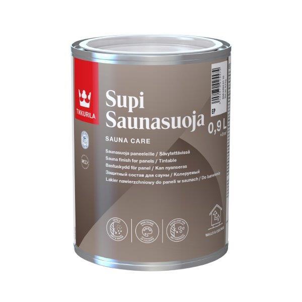 Saunos sienų apsaugos priemonė TIKKURILA SUPI SAUNASUOJA, EP bazė, 900 ml