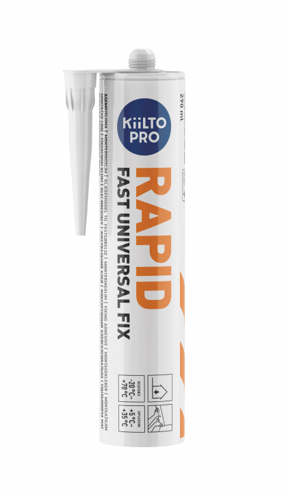 Montažiniai klijai KIILTO PRO RAPID, 290 ml