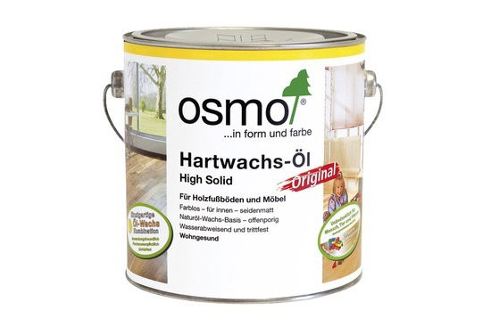 Medinių grindų ir baldų aliejus su vašku OSMO HARDWAX ORIGINAL 3065, bespalvis, 0,75 l