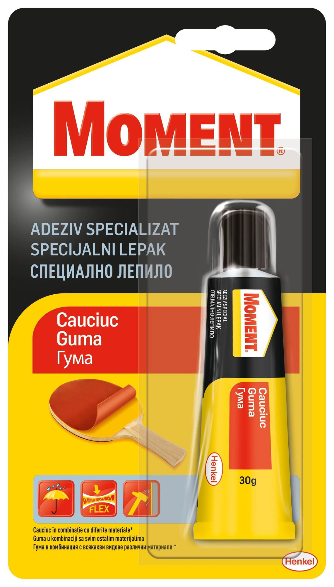 Kontaktiniai klijai gumai MOMENT RUBBER, 30g