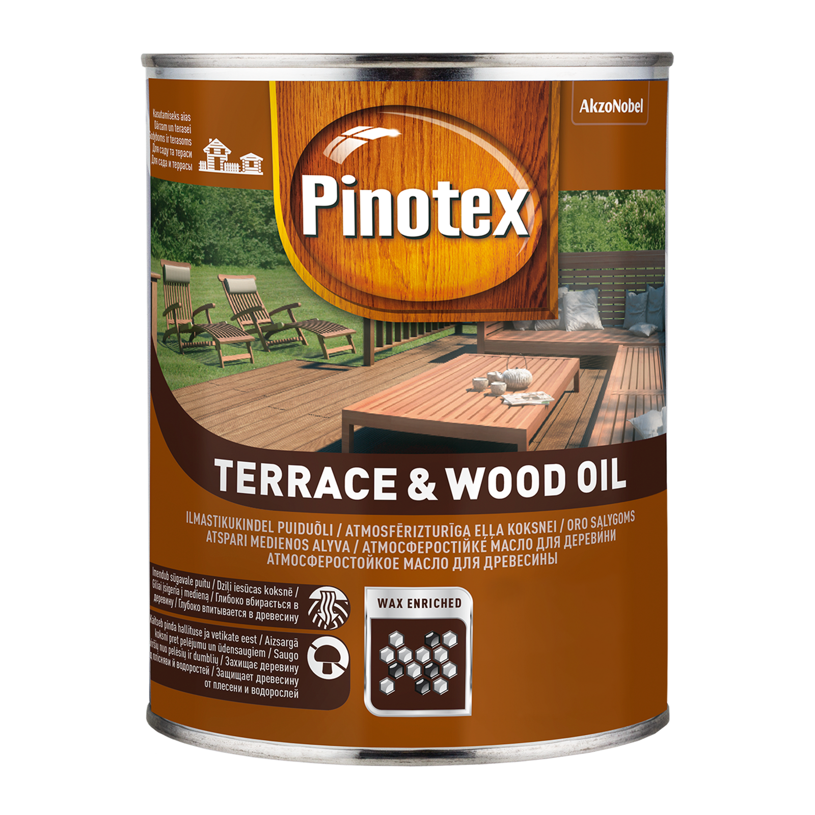 Aliejus medienai PINOTEX WOOD OIL, bespalvis, 1 l