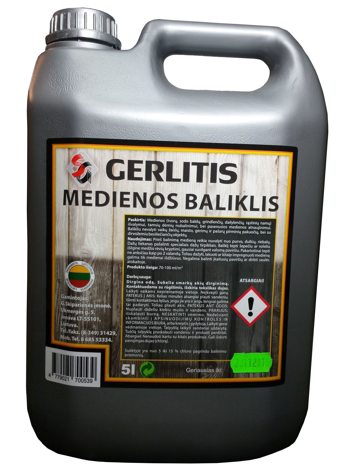 Medienos baliklis GERLITIS, 5 l