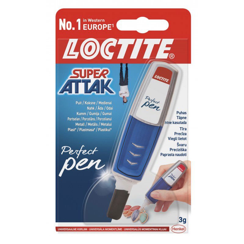 Universalūs klijai LOCTITE SUPER ATTAK PERFECT PEN, 3 g