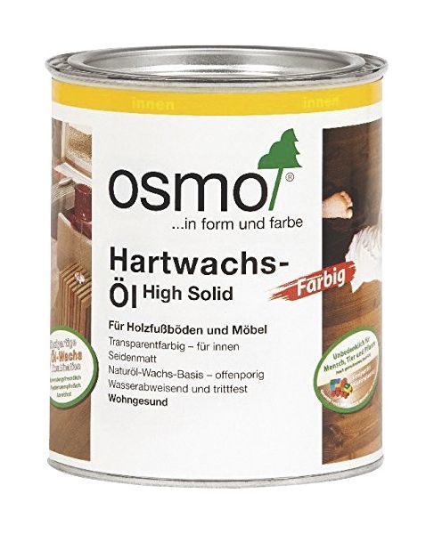 Medinių grindų ir baldų aliejus su vašku OSMO HARDWAX TINTS 3040, baltos sp., 0,75 l