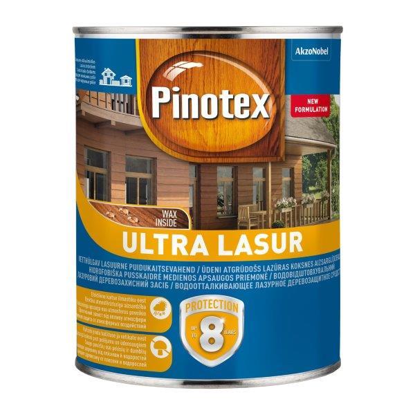 Medienos impregnantas PINOTEX ULTRA LASUR, šermukšnio sp., 1 l