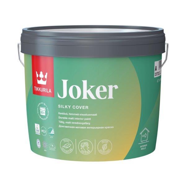 Sienų ir lubų dažai TIKKURILA JOKER, matiniai, C bazė, 2,7 l