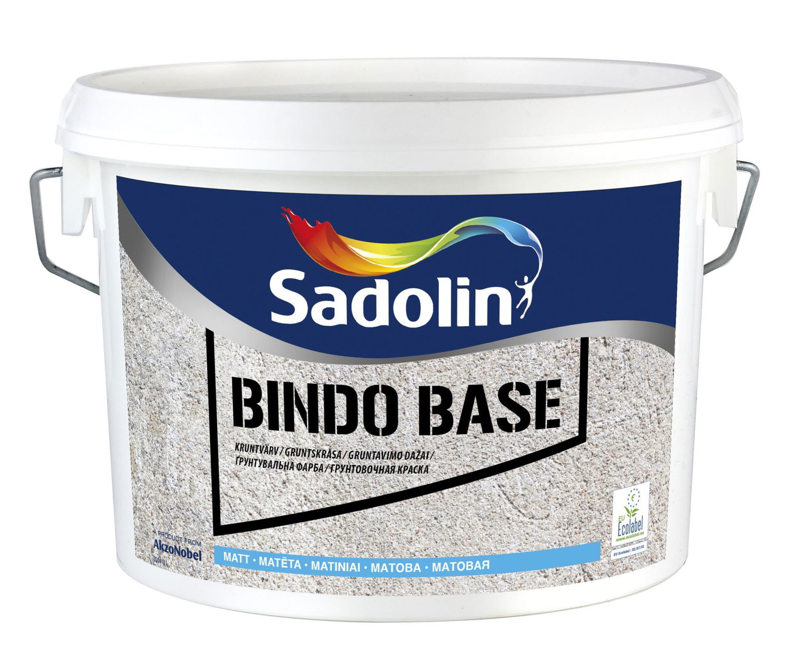 Gruntavimo dažai SADOLIN BINDO BASE, matiniai, baltos sp., 2,5 l