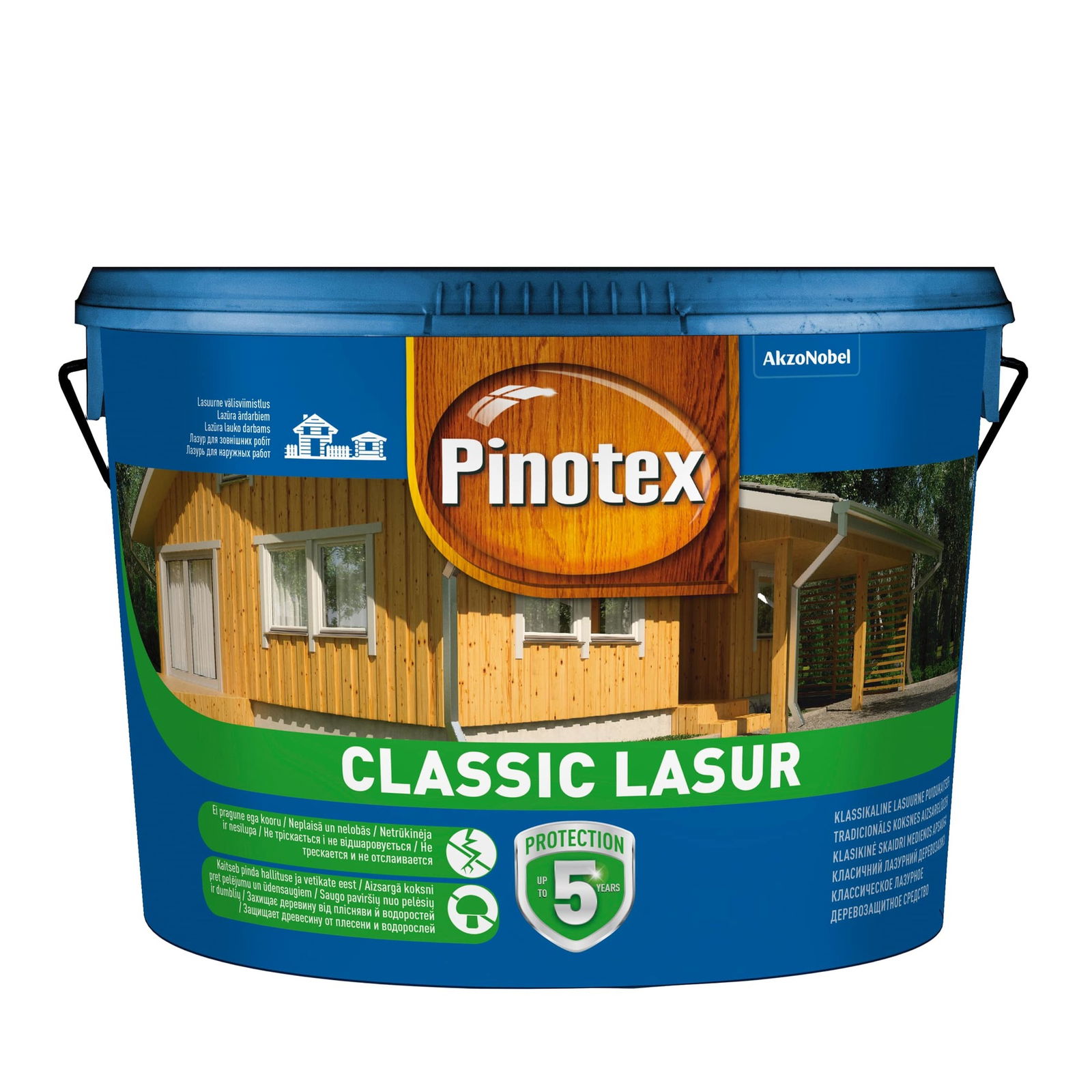 Medienos impregnantas PINOTEX CLASSIC AE, tikmedžio sp., 10 l