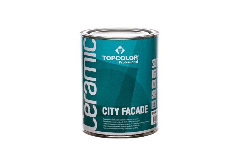 Antipelėsiniai fasado dažai TOPCOLOR CERAMIC CITY FACADE, matiniai, CLR/C bazė, 1 l