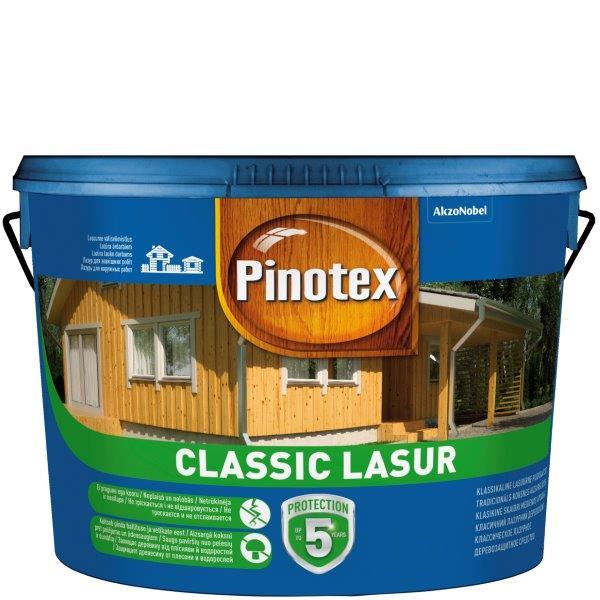 Medienos impregnantas PINOTEX CLASSIC AE, šermukšnio sp., 10 l