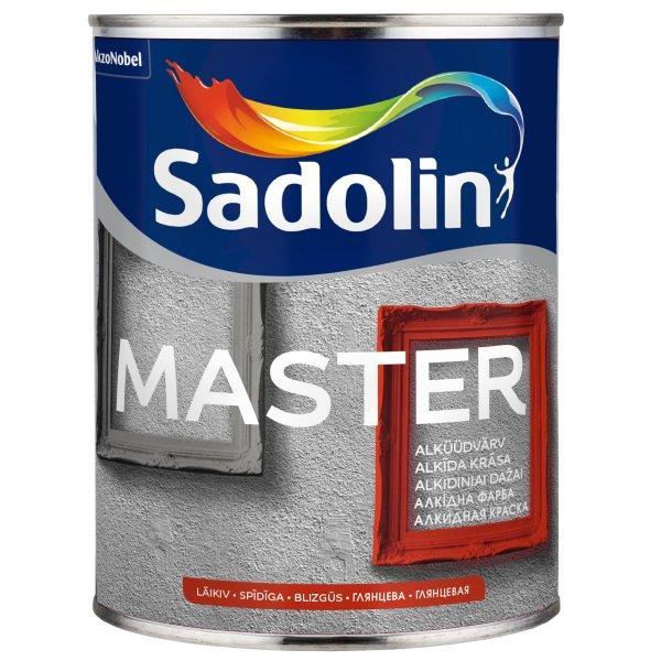 Alkidiniai emaliniai dažai SADOLIN MASTER 90, BW bazė, 1 l