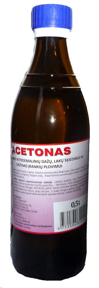 Acetonas, 0,5 l