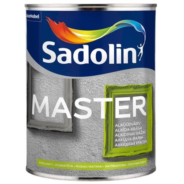 Alkidiniai emaliniai dažai SADOLIN MASTER 30, BW bazė, 1 l