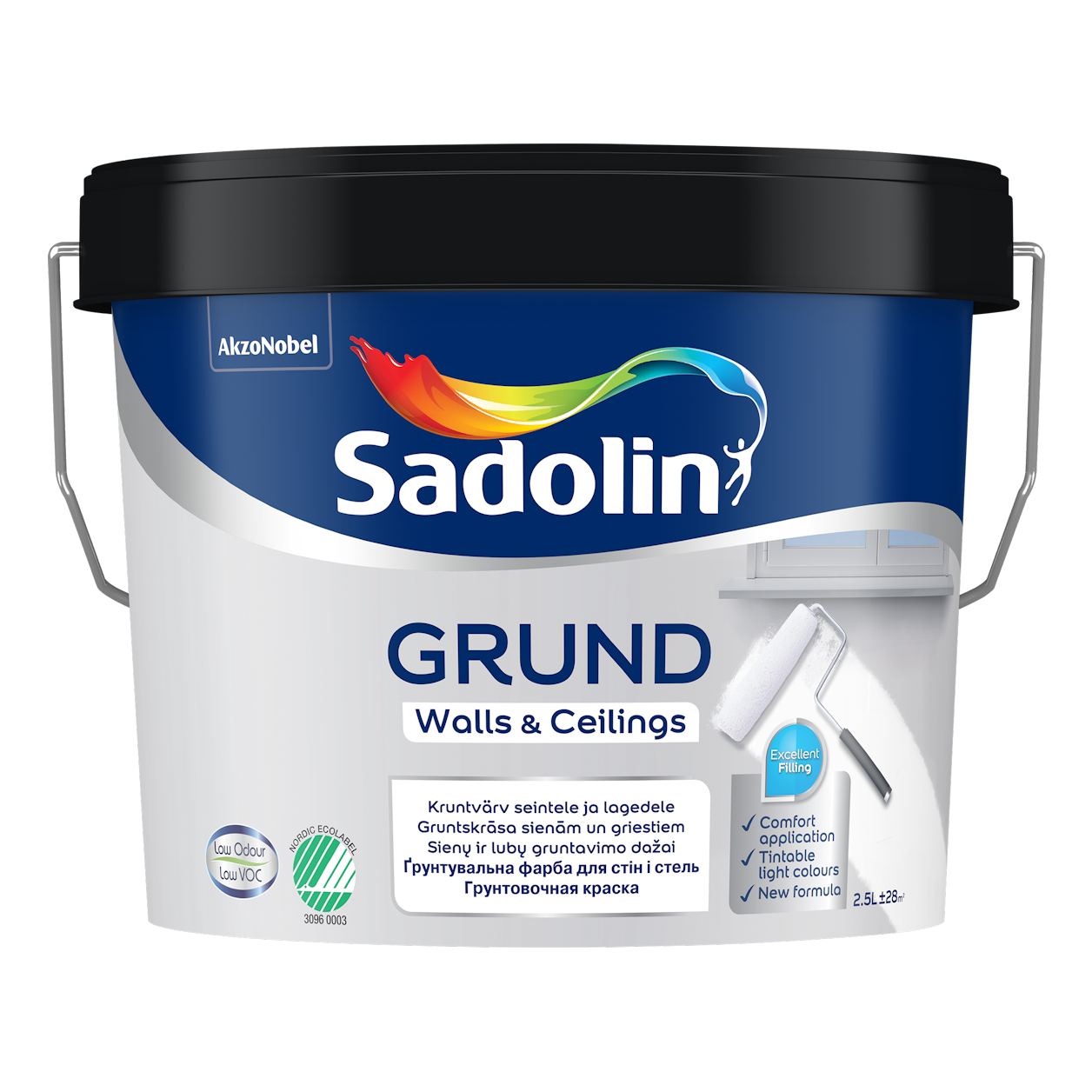 Gruntavimo dažai SADOLIN GRUND, 4,5 l