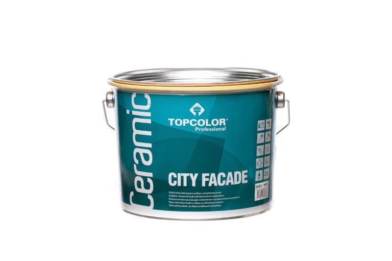 Antipelėsiniai fasado dažai TOPCOLOR CERAMIC CITY FACADE, matiniai, baltos sp., 2,5 l