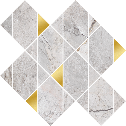 Keraminės sienų plytelės STONE HILLS GREY MOSAIC GLOSSY 29,7 x 29,7 cm