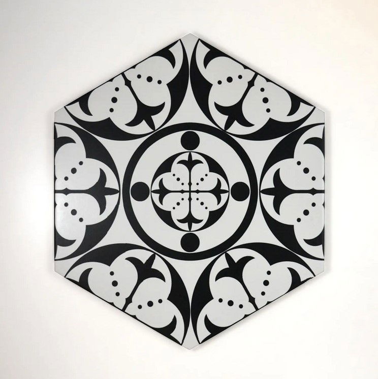 Akmens masės plytelės CARNABY BLACK 28.5 x 33 cm