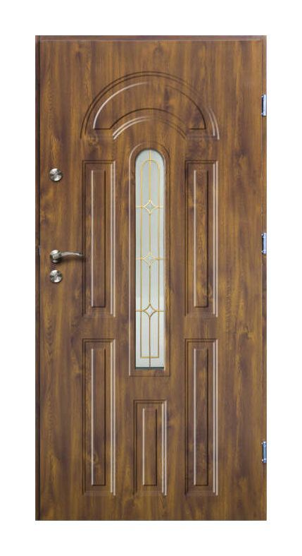 Lauko durys RADEX AZURRO II, auksinio ąžuolo sp., 895 x 2063 mm, dešinė