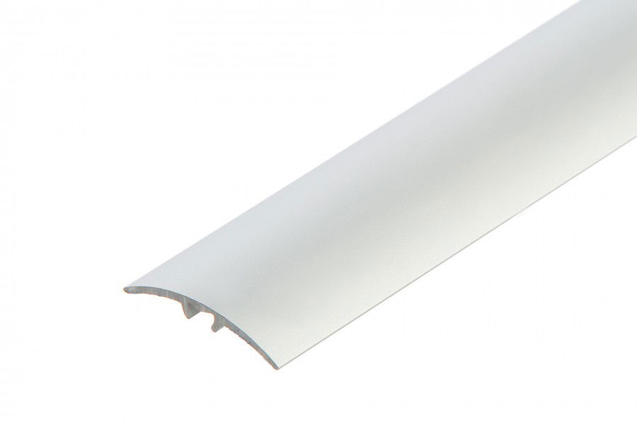 Aliuminė grindų juostelė, 5in1, sidabrinės spl., 37 mm pločio, 93 cm ilgio