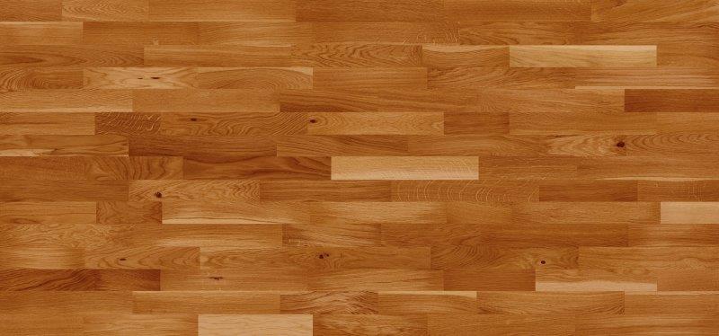 Ąžuolo parketlentės BKW STANDART Aukso spalvos, 3 juostų, lakuotos, 1092 x 207 x 10 mm
