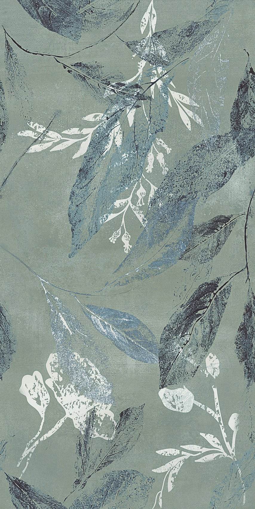 Keraminės sienų plytelės SALVINIA GREEN INSERTO MAT, 30 x 60 cm