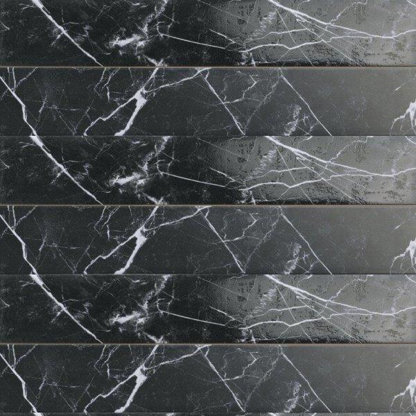 Akmens masės plytelės DARK MARBLE STRIP 21 x 62 cm