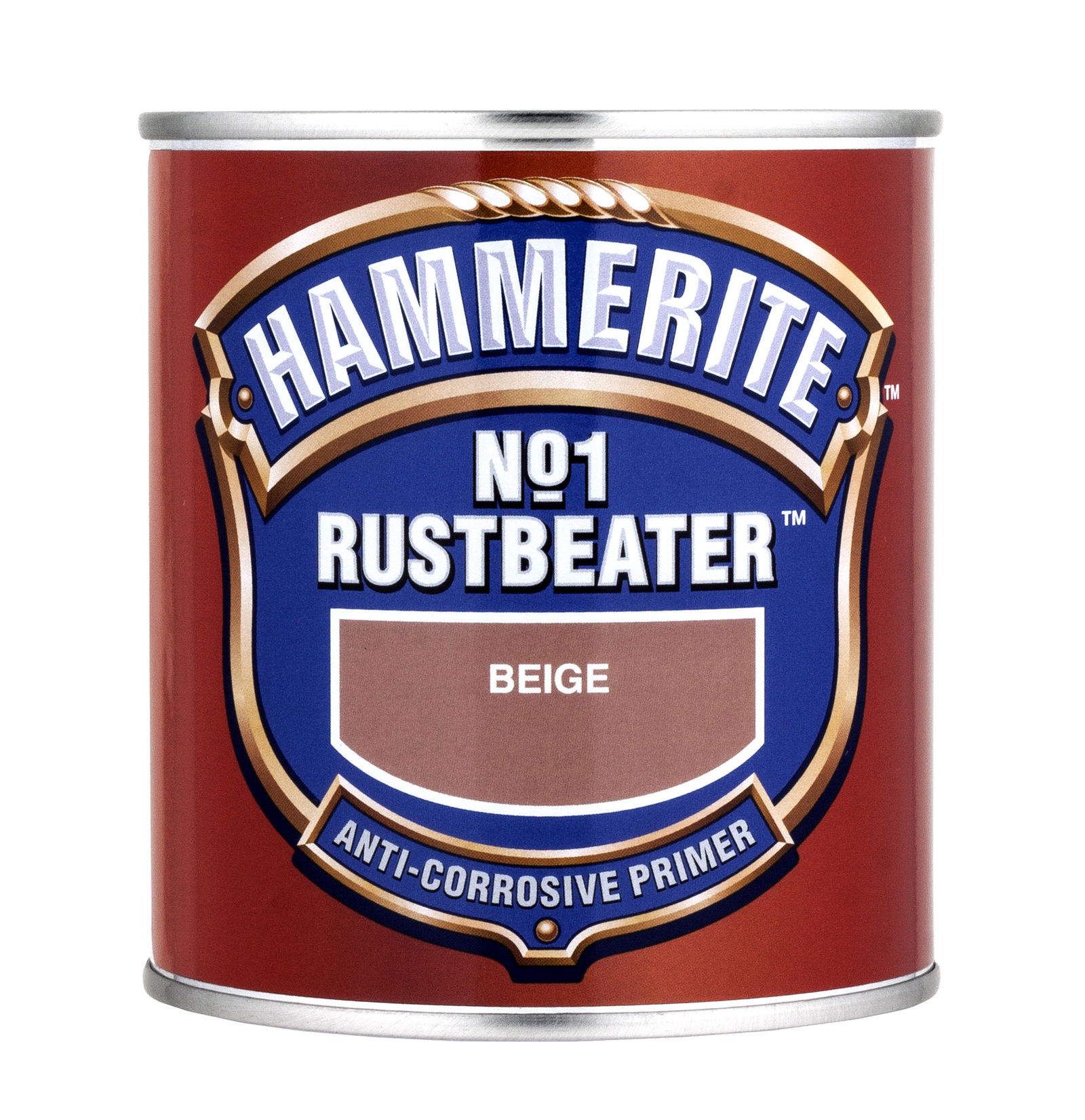 Metalo gruntas HAMMERITE No1 RUSTBEATER, tamsiai rudos sp., 2,5 l