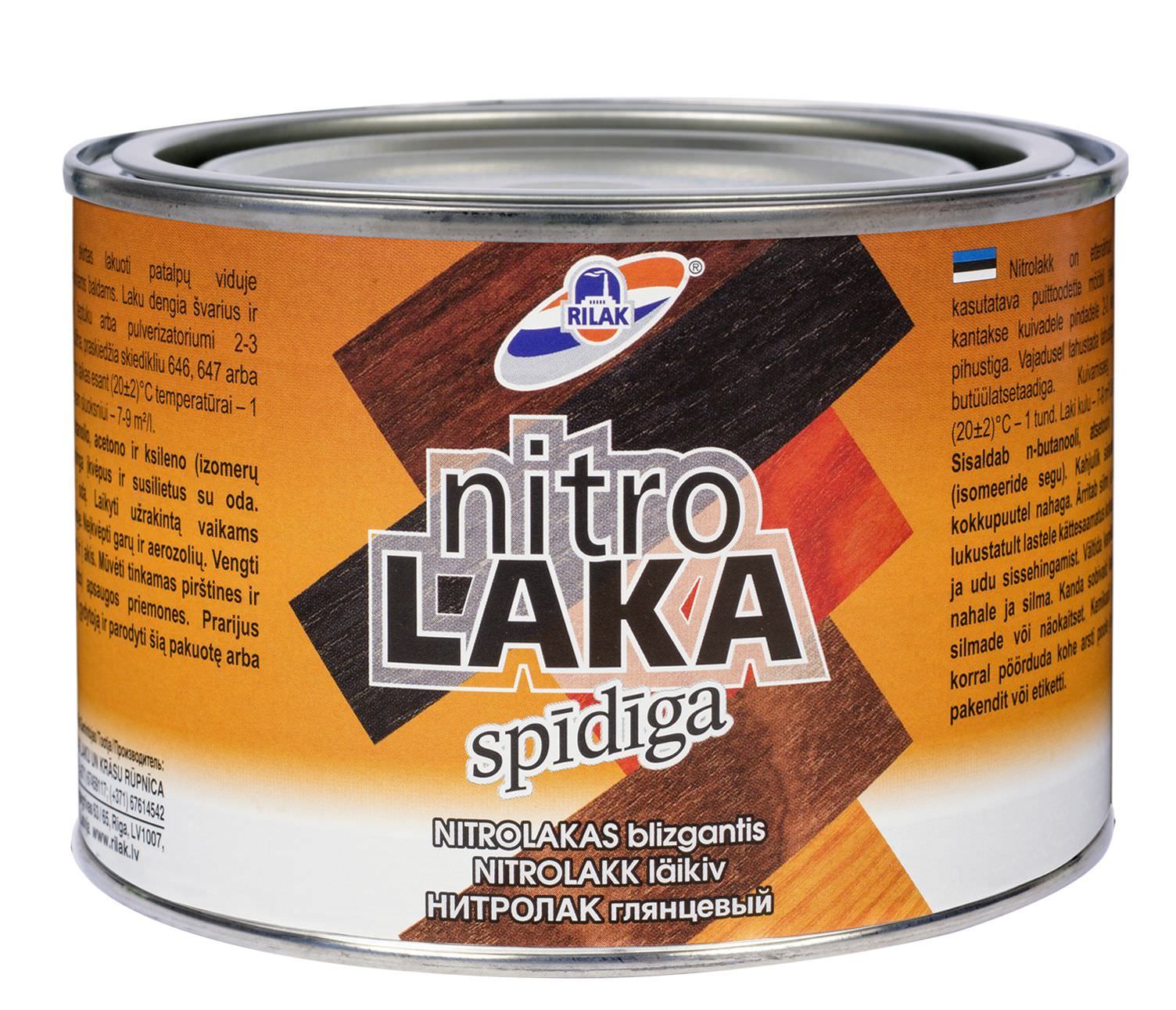 Greitai džiūstantis lakas RILAK, blizgus, 450 ml