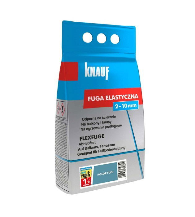Elastingas plytelių siūlių glaistas KNAUF FLEXFUGE JASMIN/JAZMINŲ (10), 2-10 mm, 4 kg