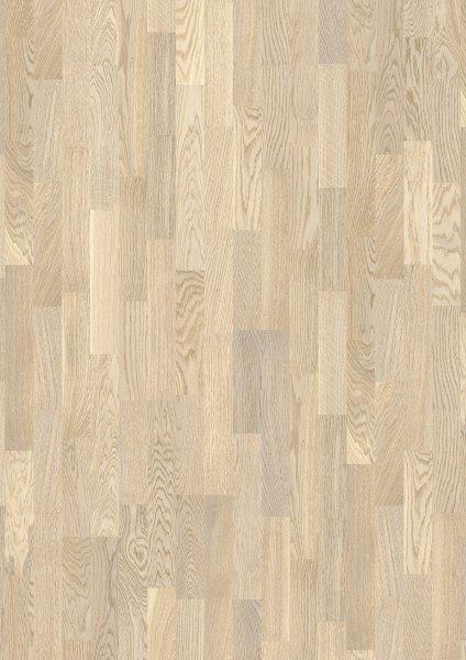 Ąžuolo parketlentės EI7L42EE ANIMOSO, baltas matinis lakas,  3 juostų, 500 - 2200 x 215 x 13,2 mm