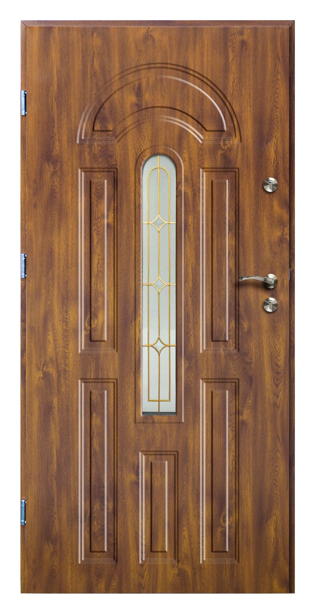 Lauko durys RADEX AZURRO II, auksinio ąžuolo sp., 895 x 2063 mm, kairė