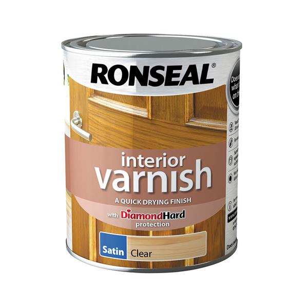 Greitai džiūstantis lakas RONSEAL, bespalvis, pusiau matinis, 750 ml