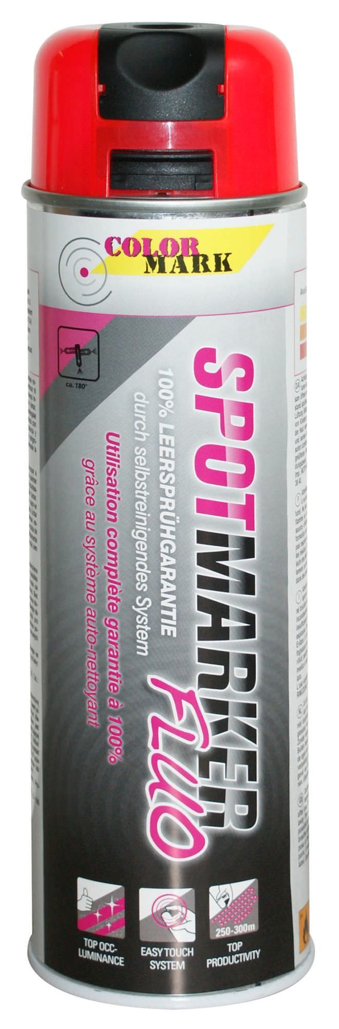 Purškiami markiravimo fluorescenciniai dažai COLORMARK SPOTMARKER, raudonos sp., 500 ml