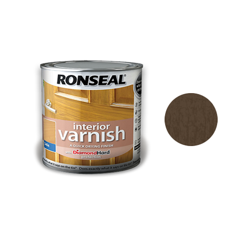 Greitai džiūstantis lakas RONSEAL, riešuto sp., 250 ml