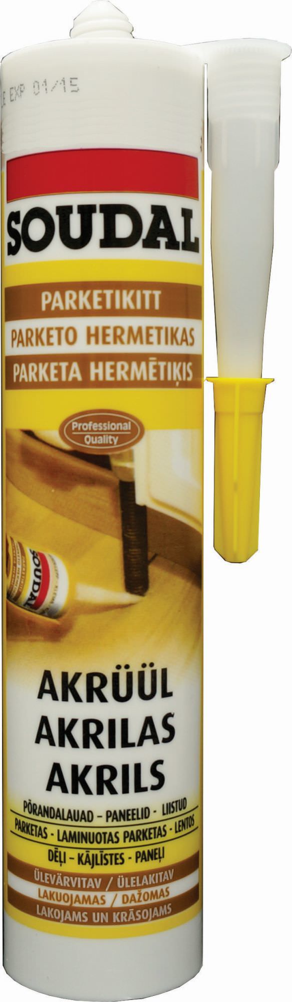 Parketo glaistas SOUDAL PARKET KIT, raudonmedžio sp., 280 ml