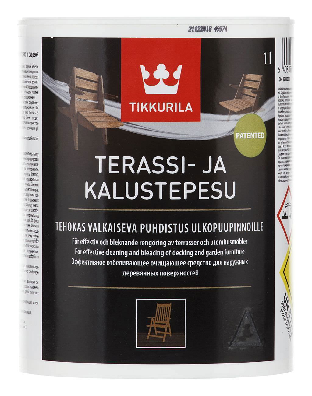 Universalus valiklis TIKKURILA TERRASSI JA KALUSTEPESU , 1 l