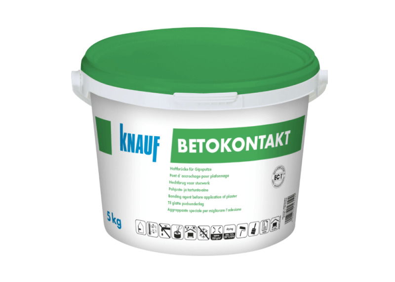 Neįgeriančių paviršių gruntas KNAUF BETOKONTAKT, 5 kg