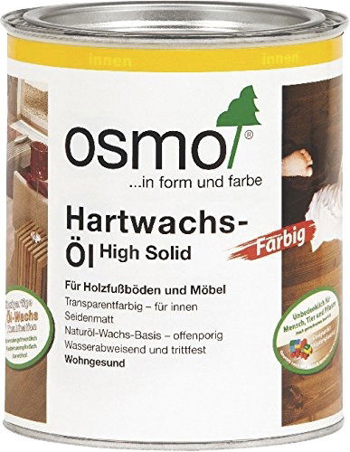 Medinių grindų ir baldų aliejus su vašku OSMO HARDWAX TINTS 3072, gintarinės sp., 0,75 l