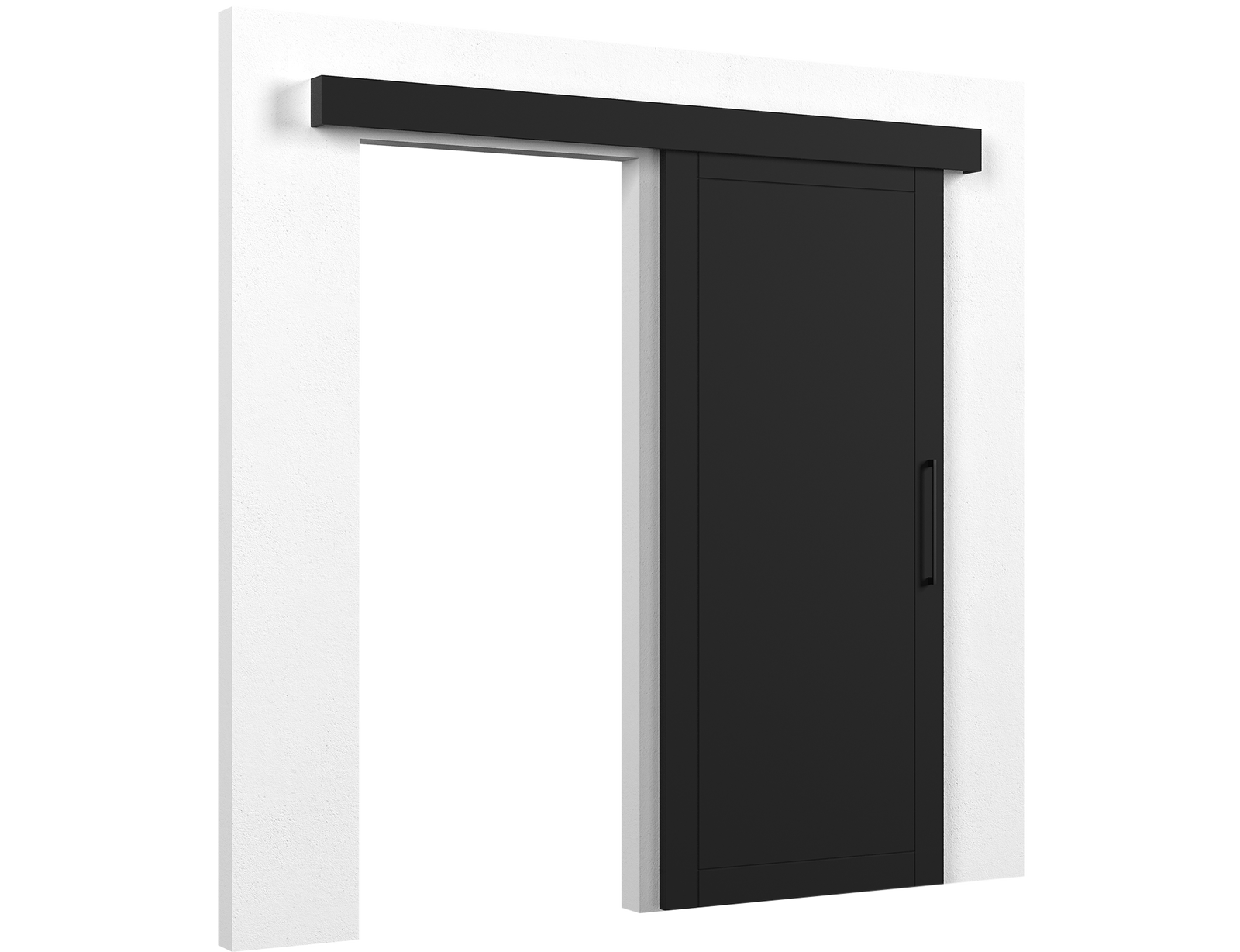 Stumdomos durys Charlise 90 x 204 cm, juoda