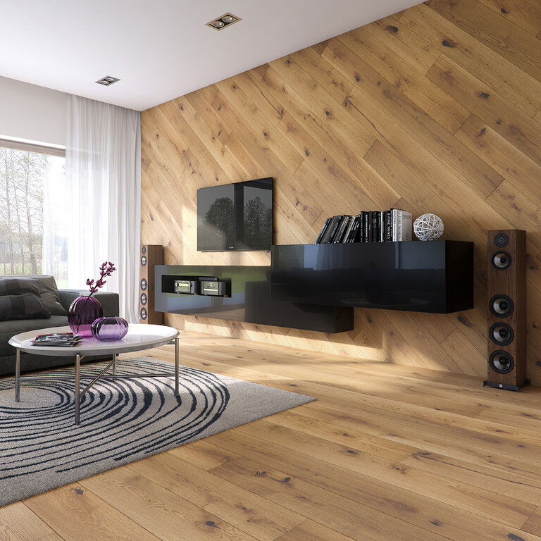 Ąžuolo parketlentės BLC BALOS, Herringbone, mat. lakas, šuk., V4, click, 660 x 110 x 14 mm