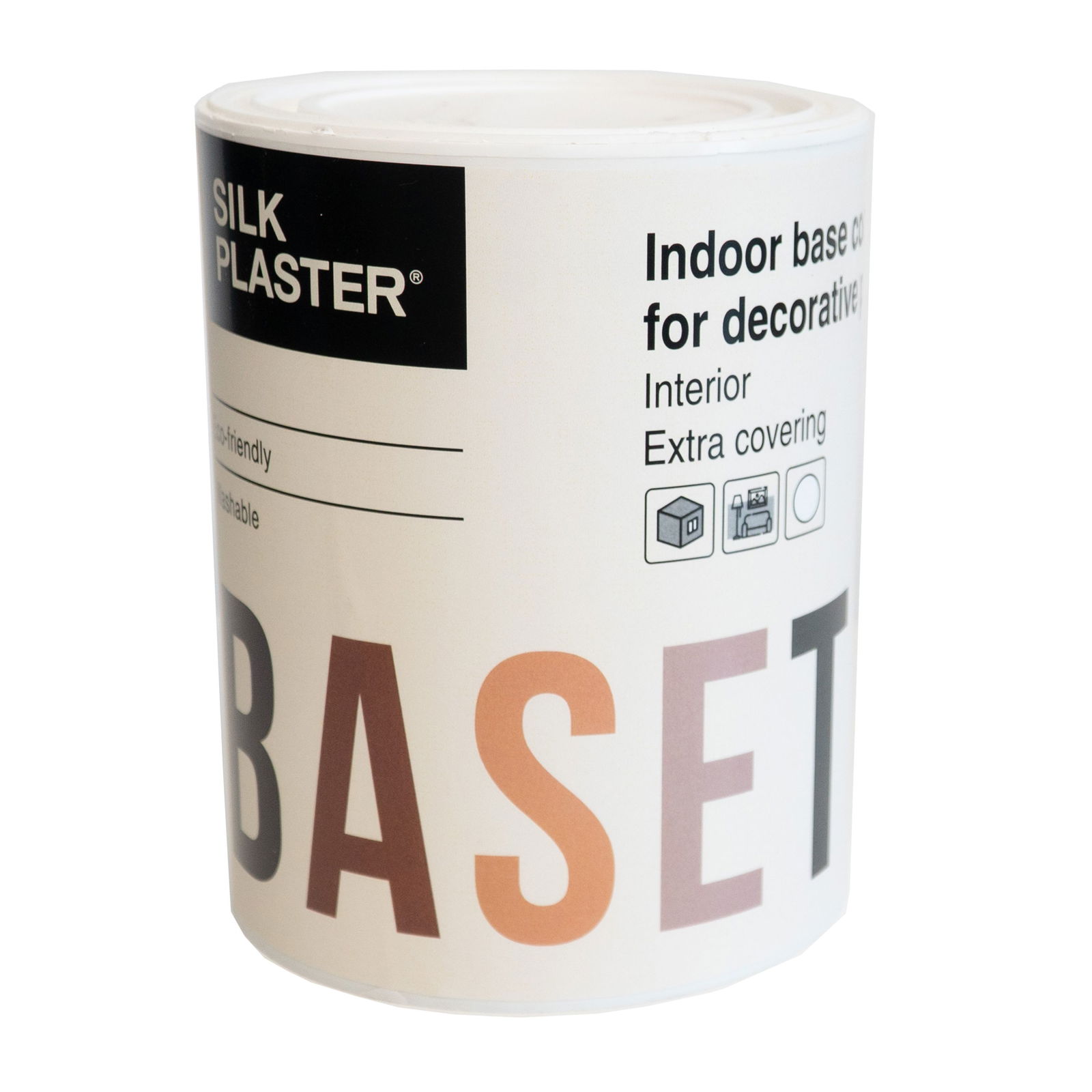 Gruntas Dekoratyvinėms dangoms BaseT, baltas 0,9 L
